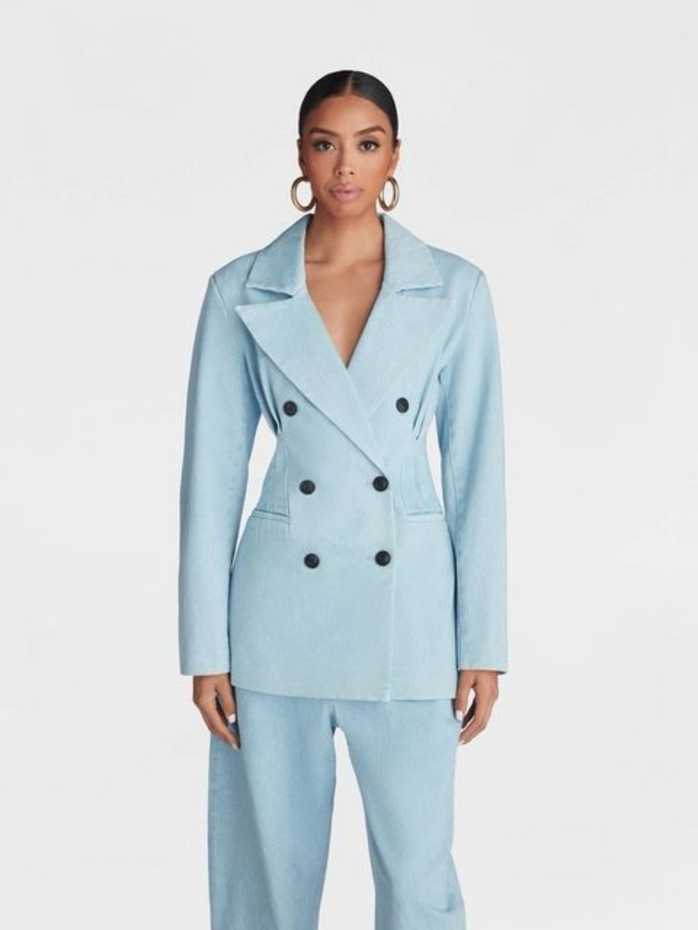 KBB by KAHLANA Women's 'The Corset Denim Blazer' NWT Size S